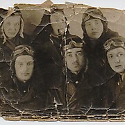 Байбак Николай Антонович (Верхний ряд, первый слева) Фото 7 марта 1944 года