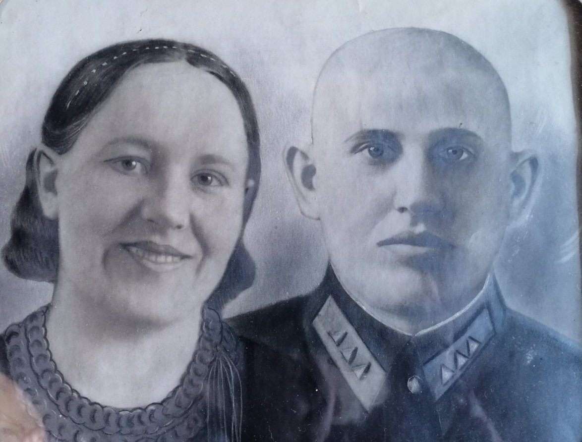 Баранов А.А. с супругой до войны